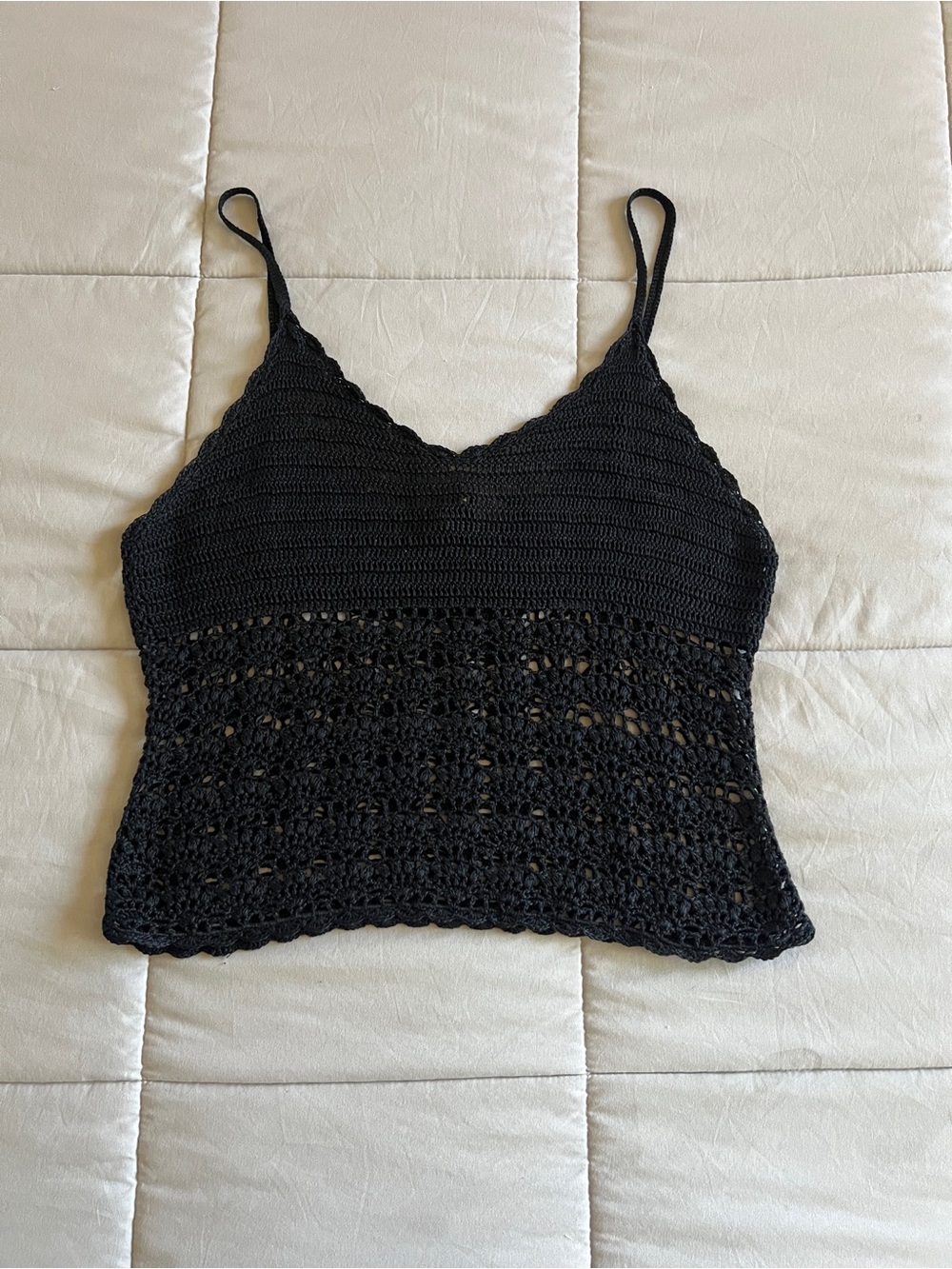 Kenar Crochet Tank Top